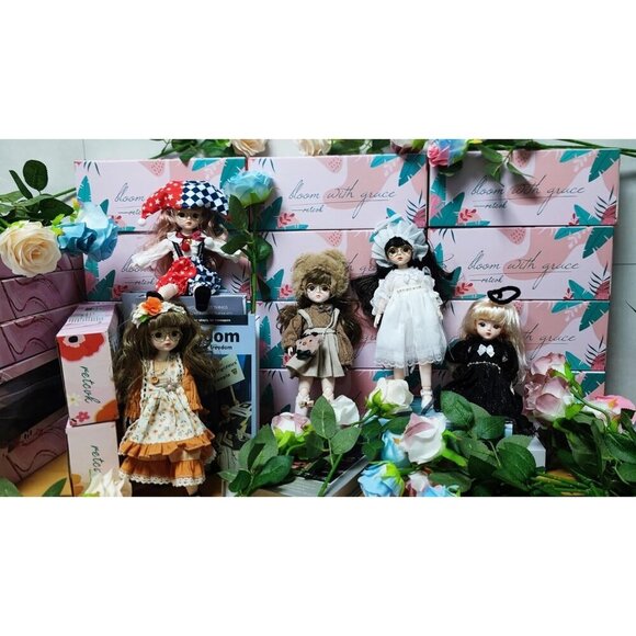 1/6 Bjd Doll Ball Jointed Blythe Smart with Clothes Anime Bjd Myou Kawaii Dolls - Picture 4 of 5